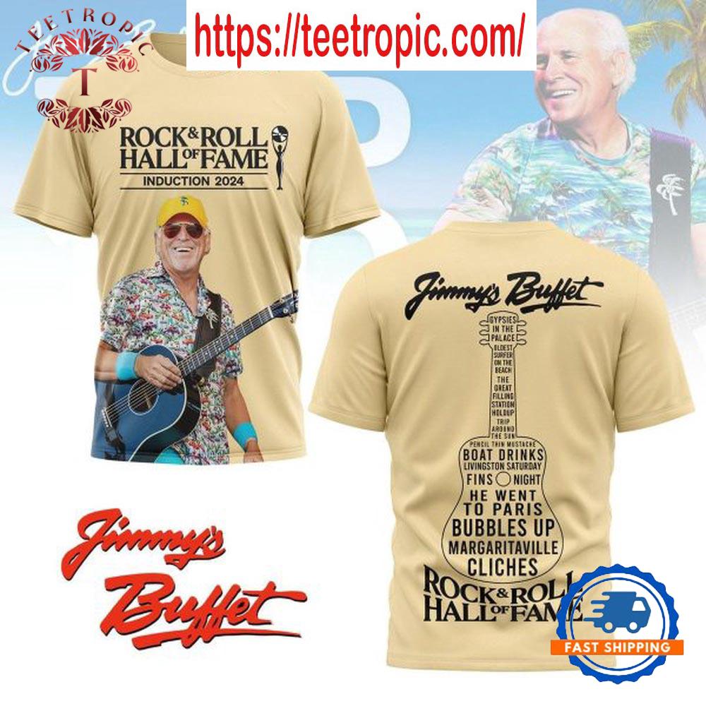Jimmy Buffett Introduction Hall Of Fame Rock And Roll T-Shirt