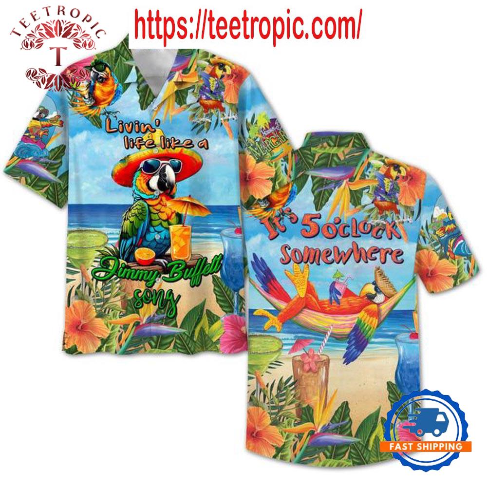 Jimmy Buffett It’s 5 O’Clock Somewhere Hawaiian Shirts