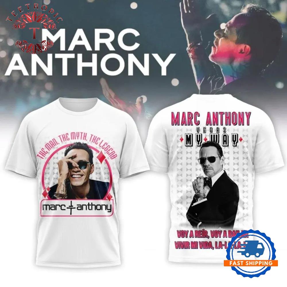 Marc Anthony Vegas My Way Vivir Mi Vida 2026 3D Shirt
