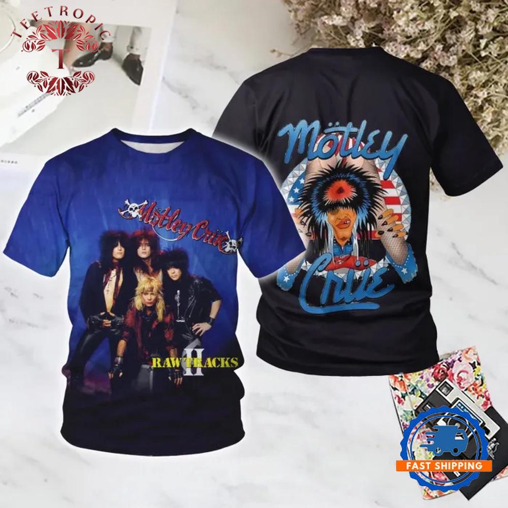 Motley Crue Band Raw Tracks II T-Shirt