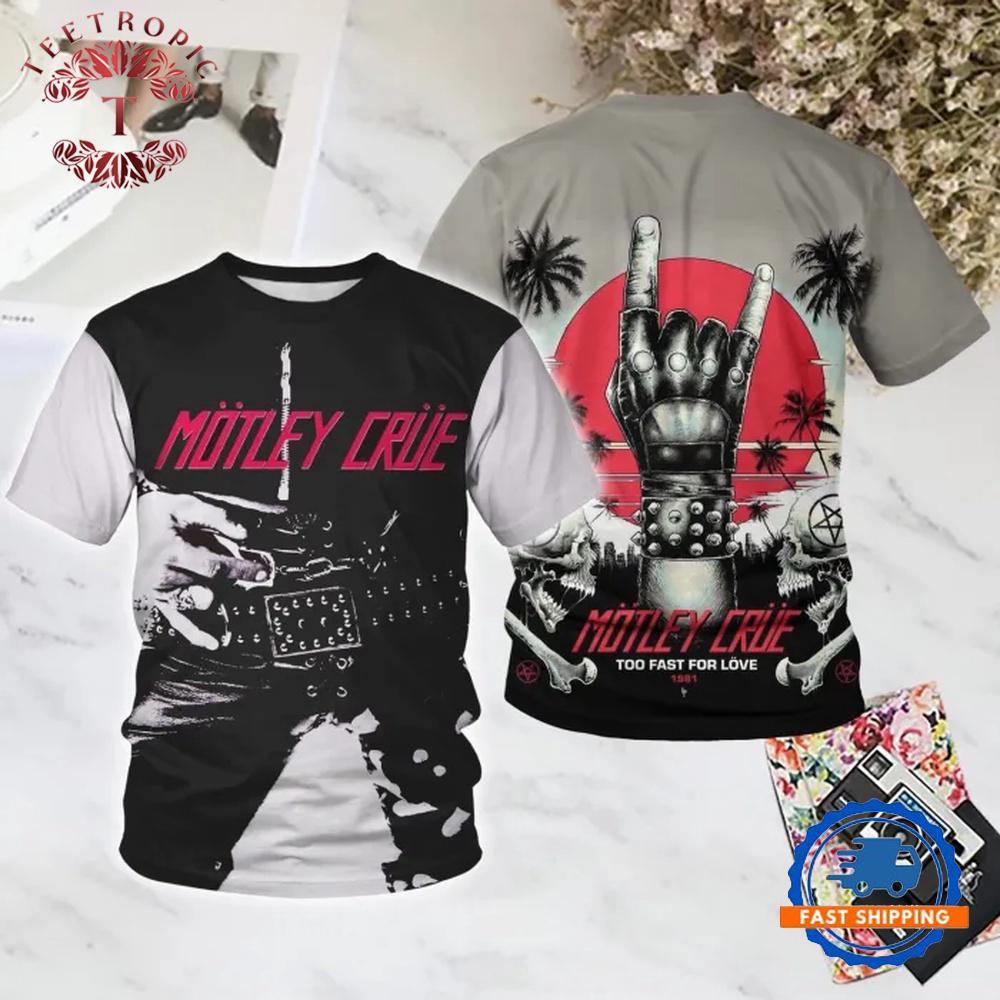 Motley Crue Band Too Fast For Love T-Shirt