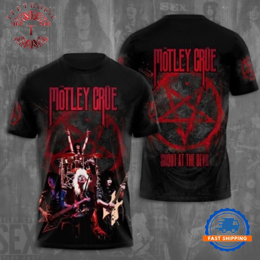 Motley Crue Music Band 3D T Shirt