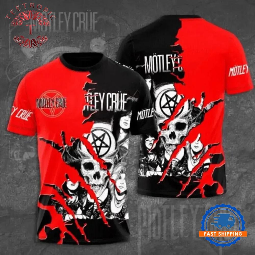 Motley Crue Rock Band 3D T Shirt