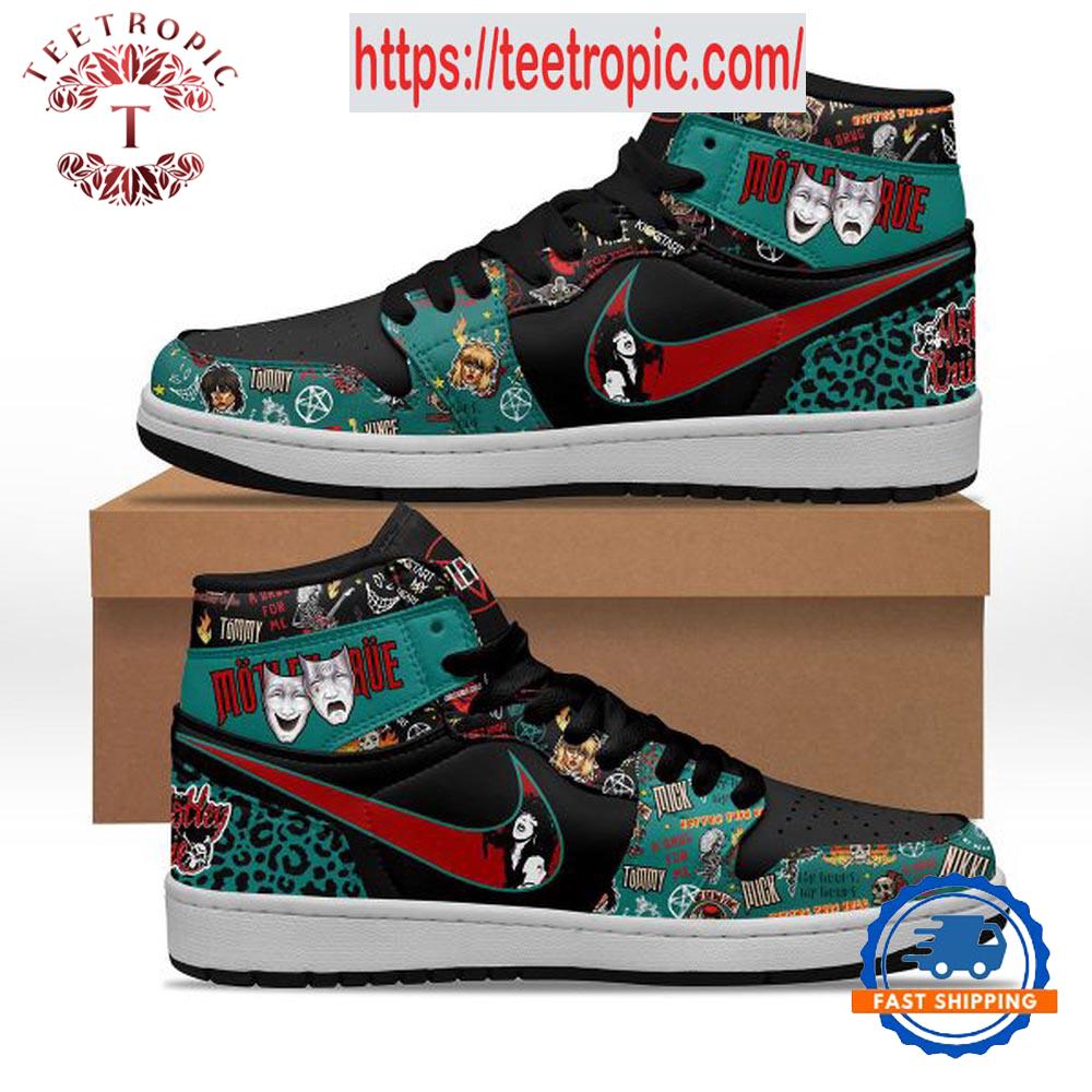 Motley Crue Tommy Vince Nikki Air Jordan 1 Hightop Shoes