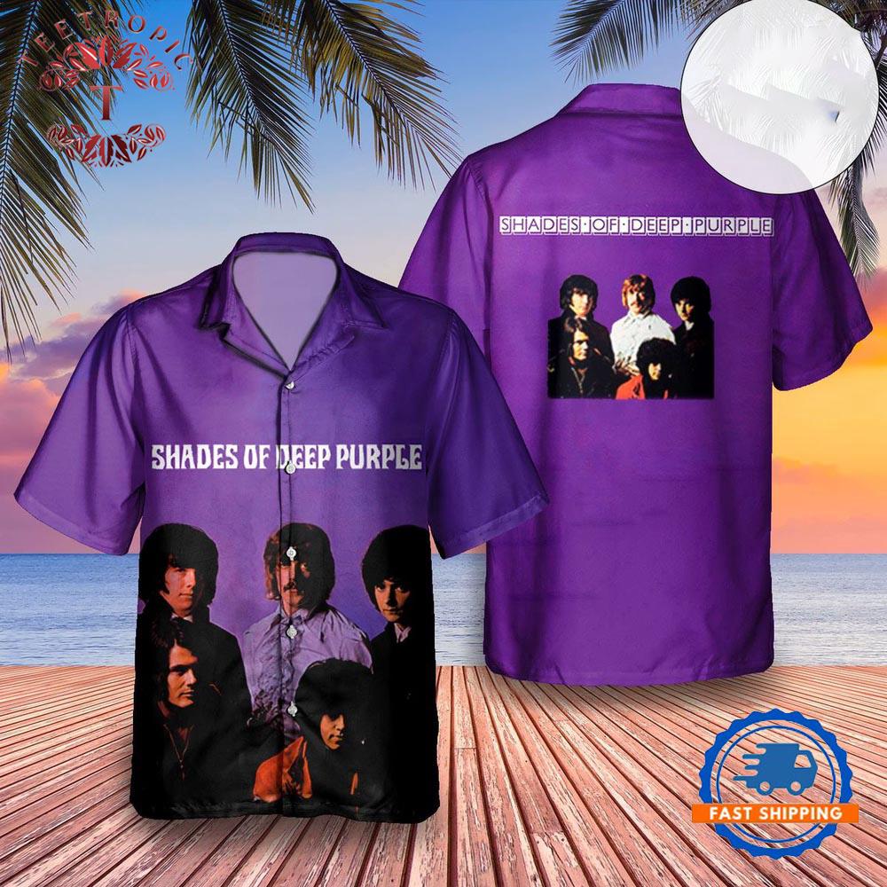 Shades Of Deep Purple Album Cover Hawaiian Shirt