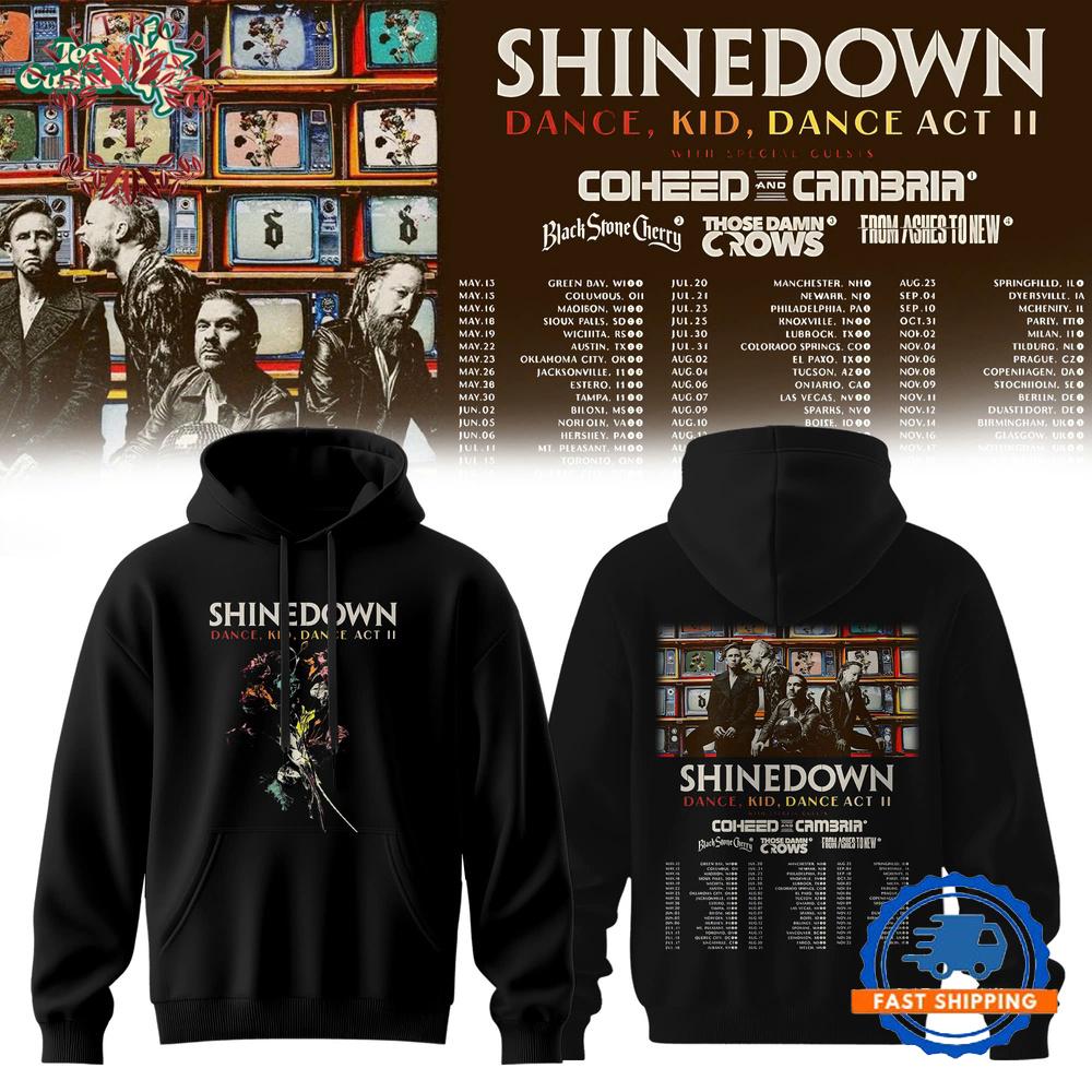 Shinedown Dance Kid Dance Act II Tour 2026 Hoodie