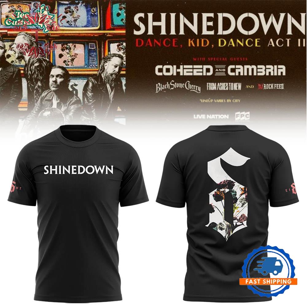SHINEDOWN Dance Kid Dance Act II Tour 2026 T Shirt