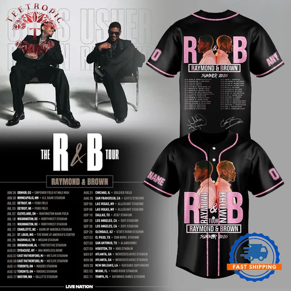 The kings of RB are back Usher Chris Brown unite for the 2026 Baseball Jersey