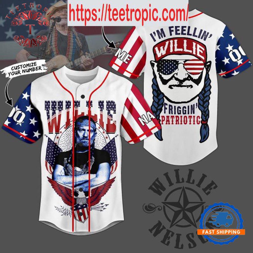 Willie Nelson 4th of July Baseball Jersey