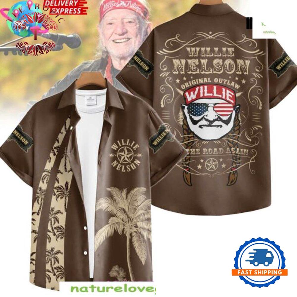 Willie Nelson On The Road Again Special Hawaiian Shirt