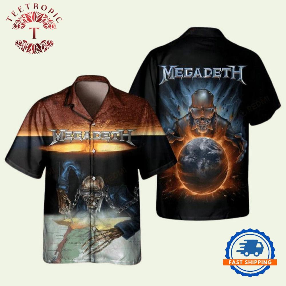 35 Years Of Megadeth Unisex Hawaiian Shirt