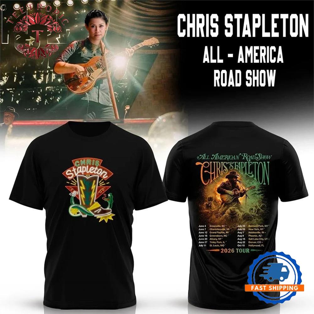 Chris Stapleton All American Road Show 2026 Tour T-Shirt
