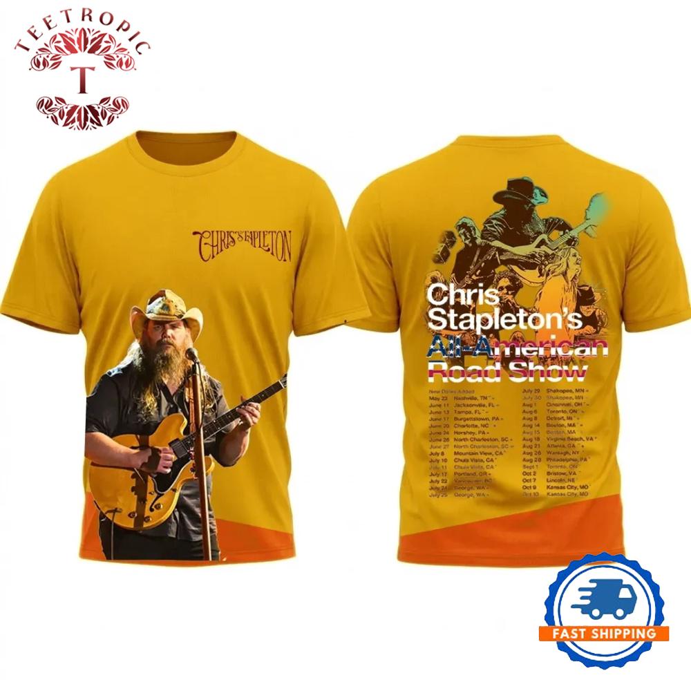 Chris Stapleton All-American Road Show Tour 2026 AOP 3D T Shirt