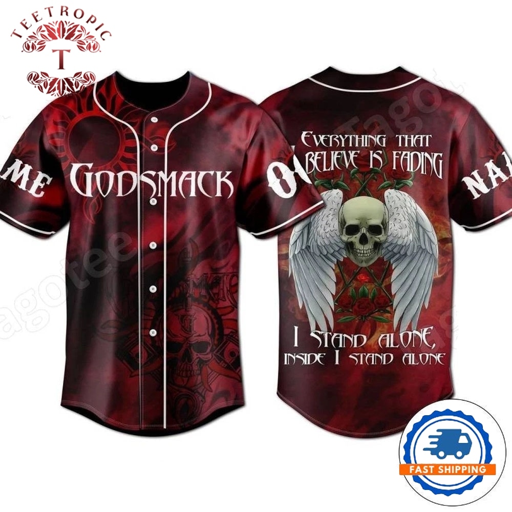 Godsmack Everything That I Believe Personalized Baseball Jersey