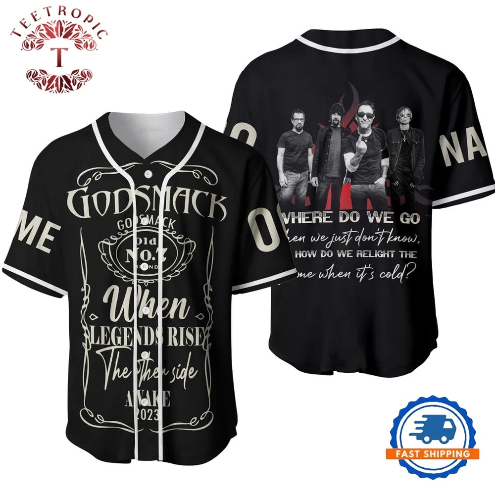 Godsmack Rock Band Baseball Jersey