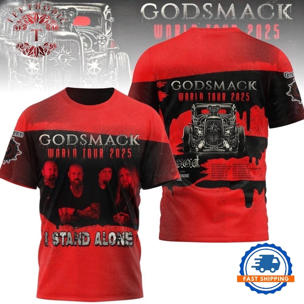 Godsmack World Tour 2025 Limited Edition 3D T Shirt