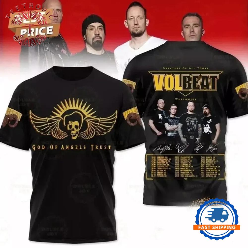 Greatest Of All Tours Volbeat Worldwide 2025 T Shirt