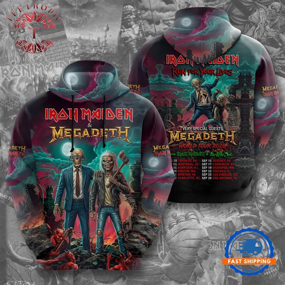 Iron Maiden x Megadeth 2026 World Tour Limited Edition Hoodie