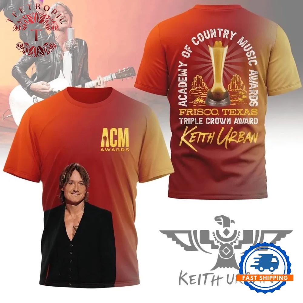 Keith Urban Academy Of Country Music Awards 3D T-Shirt
