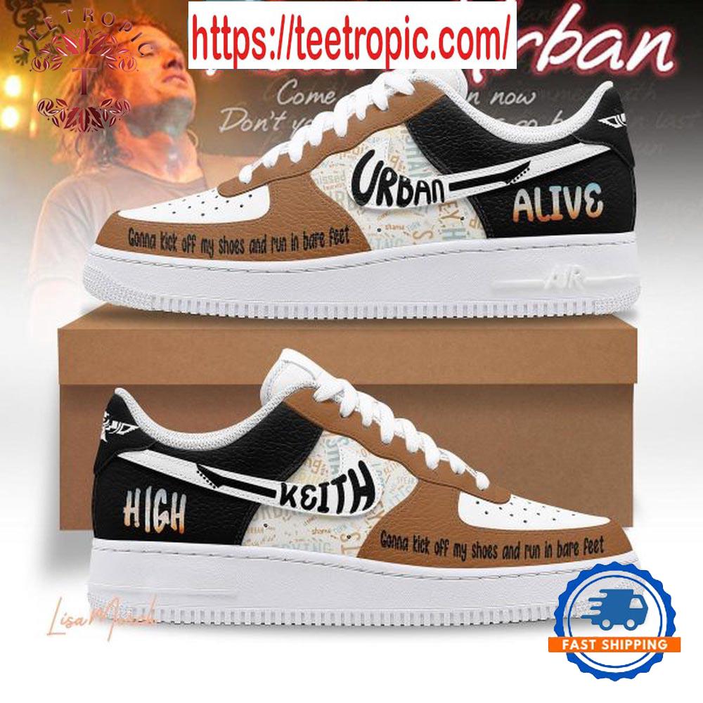 Keith Urban Gonna Kick Off My Shoes And Run In Bare Feet Air Force 1 Shoes