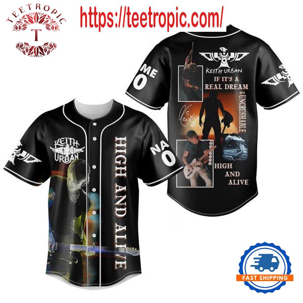 Keith Urban High And Alive 2024 Personalized Baseball Jersey