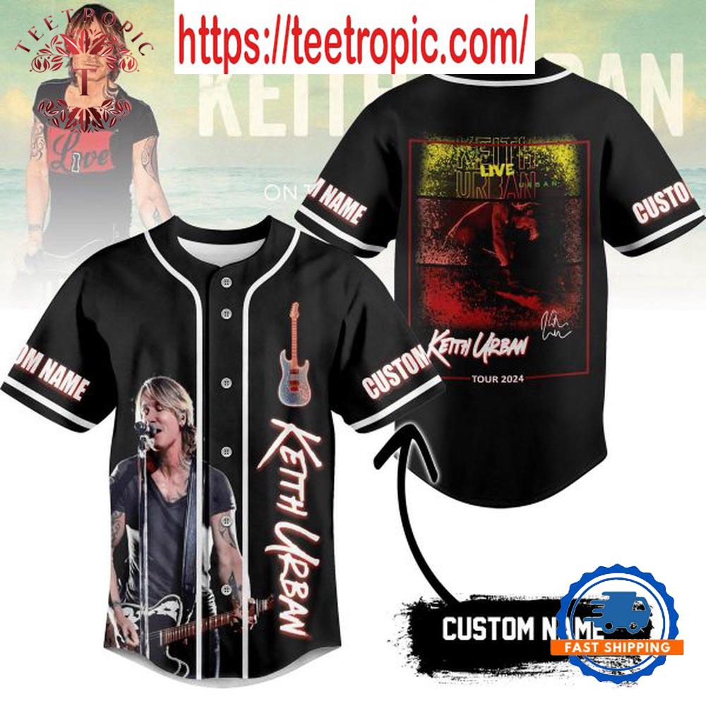 Keith Urban Tour 2024 Personalized Baseball Jersey