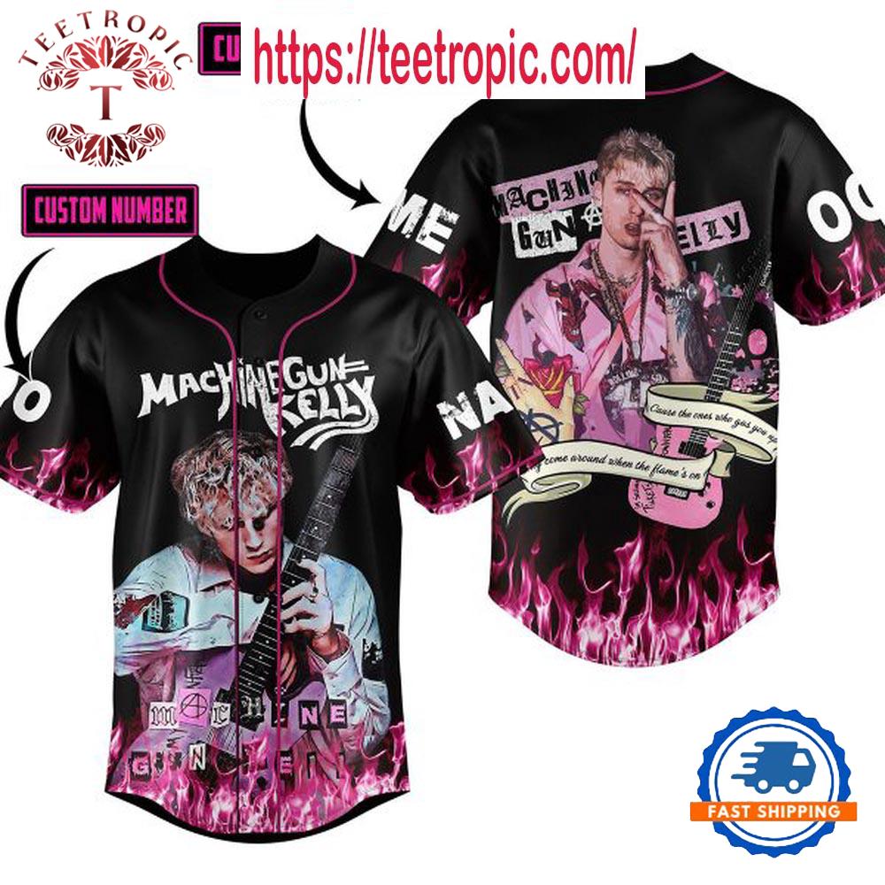Machine Gun Kelly Cause The Ones Who Gas You Up Personalized Baseball Jersey
