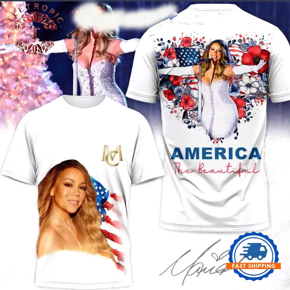 Mariah Carey America The Beatiful AOP 3D T-Shirt
