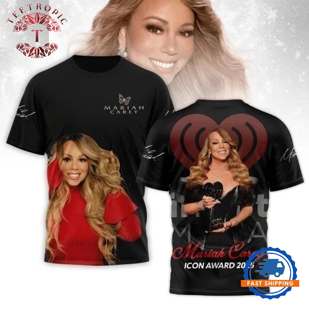 Mariah Carey Icon Award 2025 Signature 3D T-Shirt