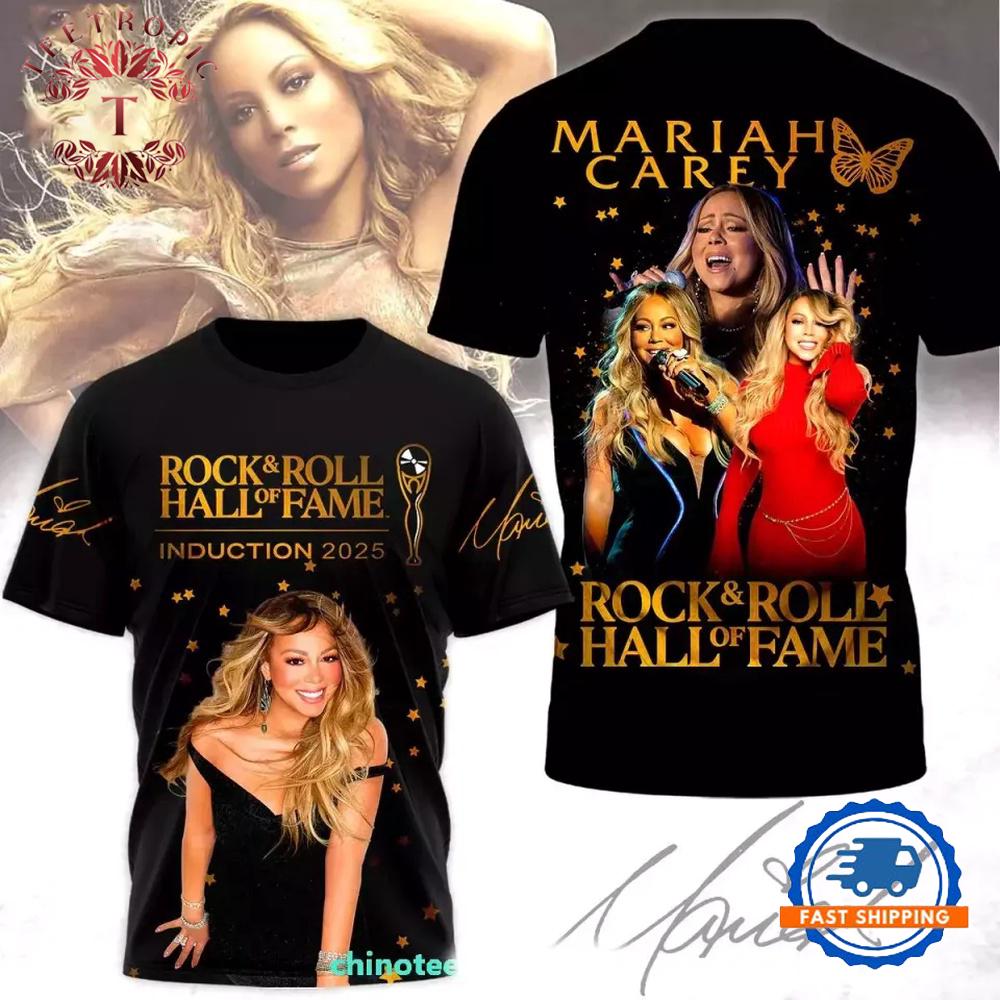 Mariah Carey Rock Black unisex Gift fans 2025 3D T-Shirt