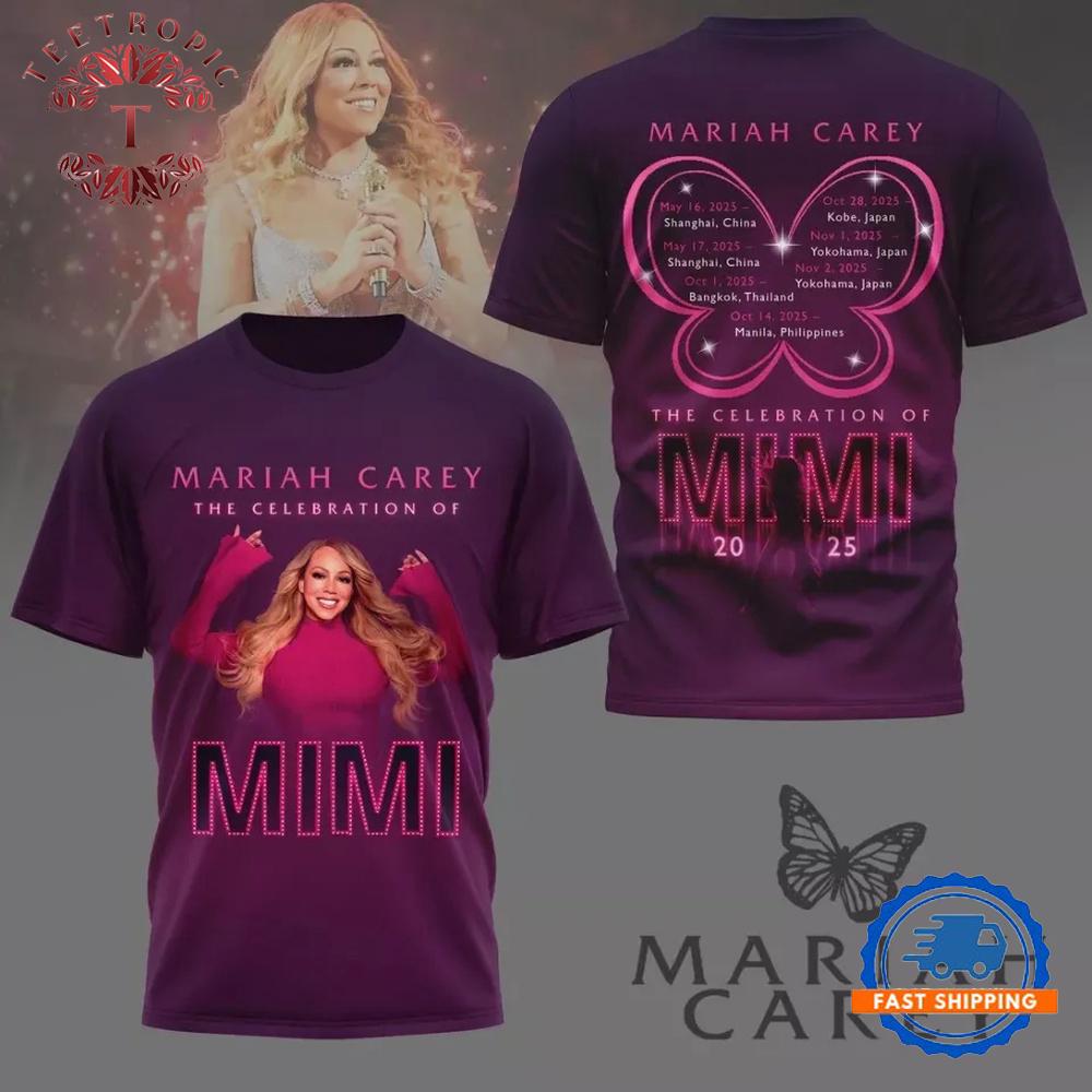 Mariah Carey The Celebration Of Mimi 2025 3D T-Shirt