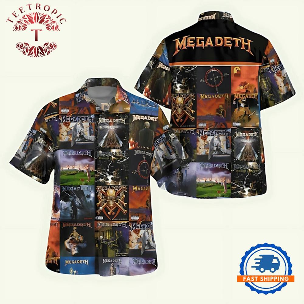 Megadeth Album Collage Hawaiian Shirt