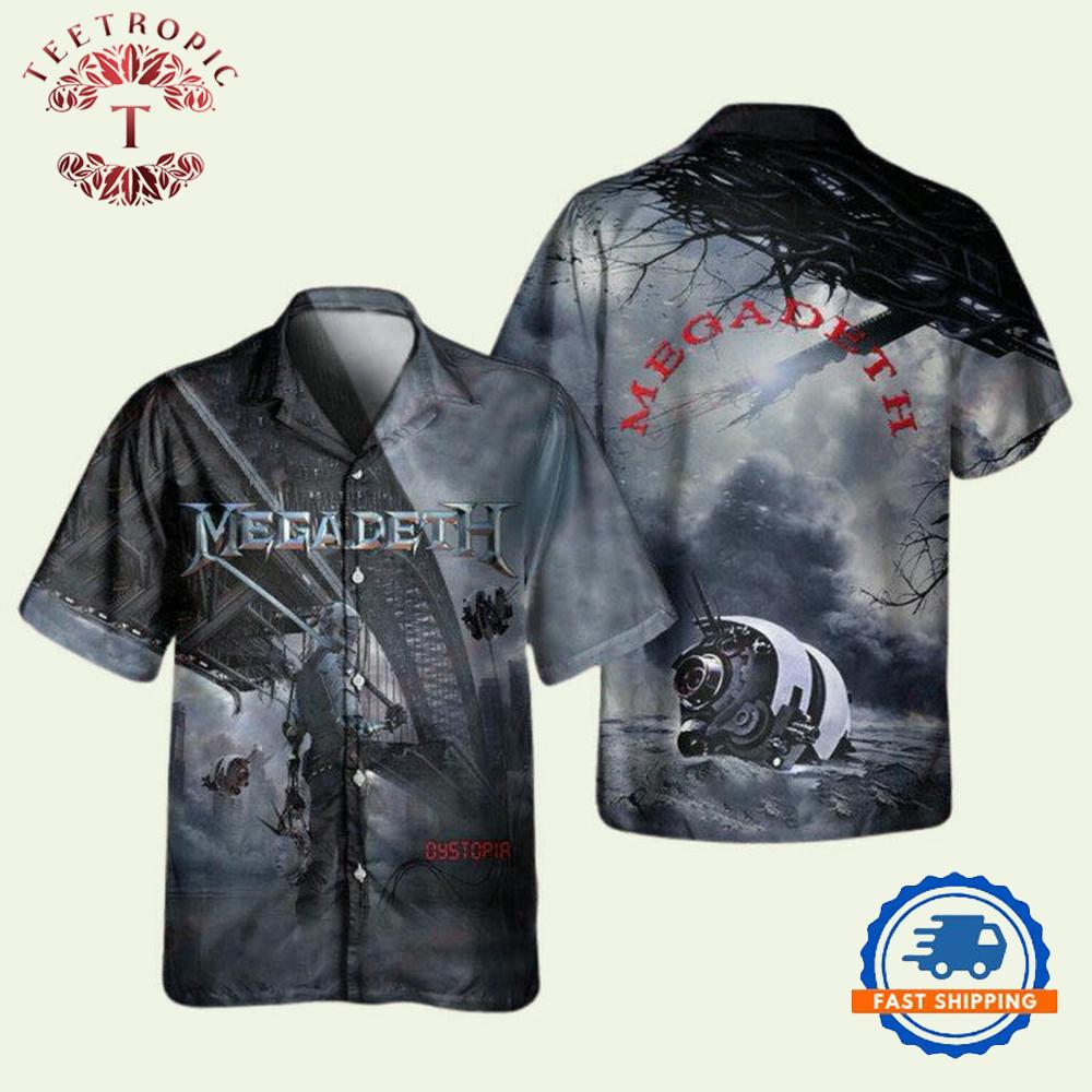 Megadeth Dystopia Album Hawaiian Shirt Megadeth Dystopia Album Hawaiian Shirt