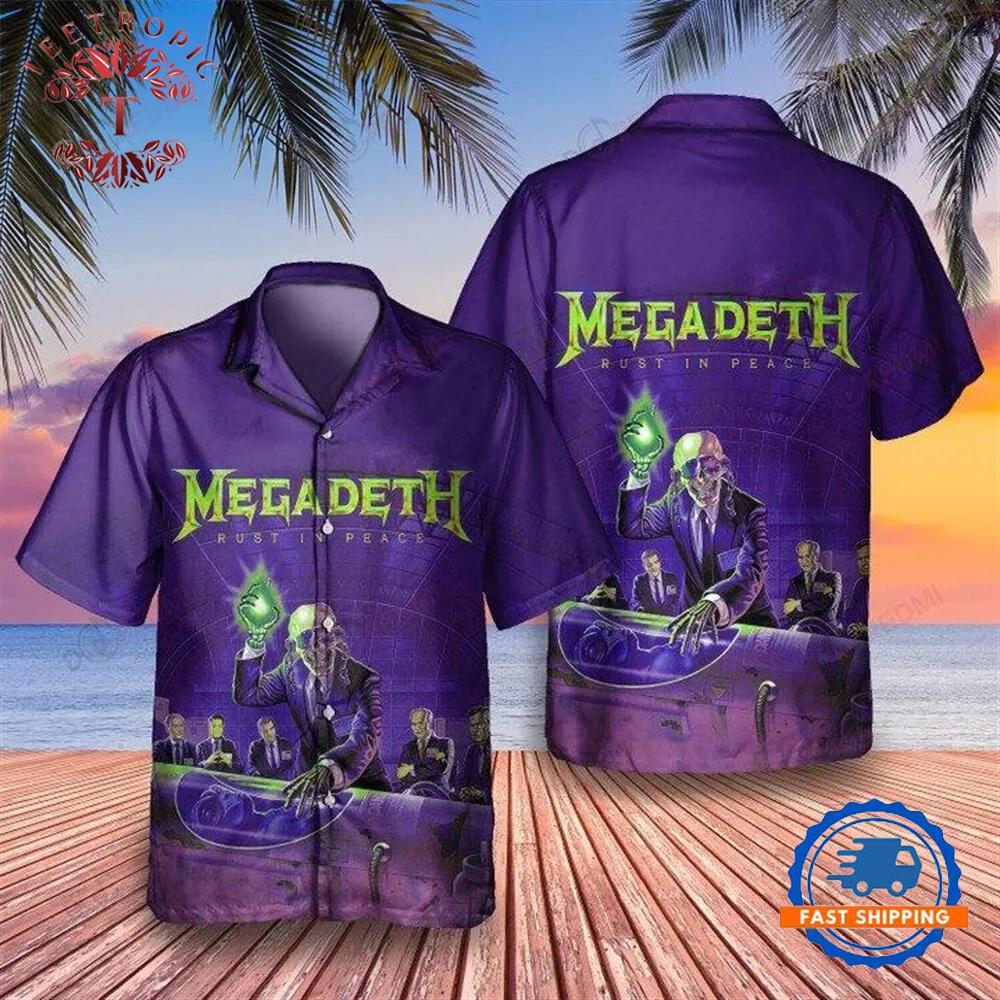 Megadeth Rock Band Rust In Peace Hawaiian Shirt