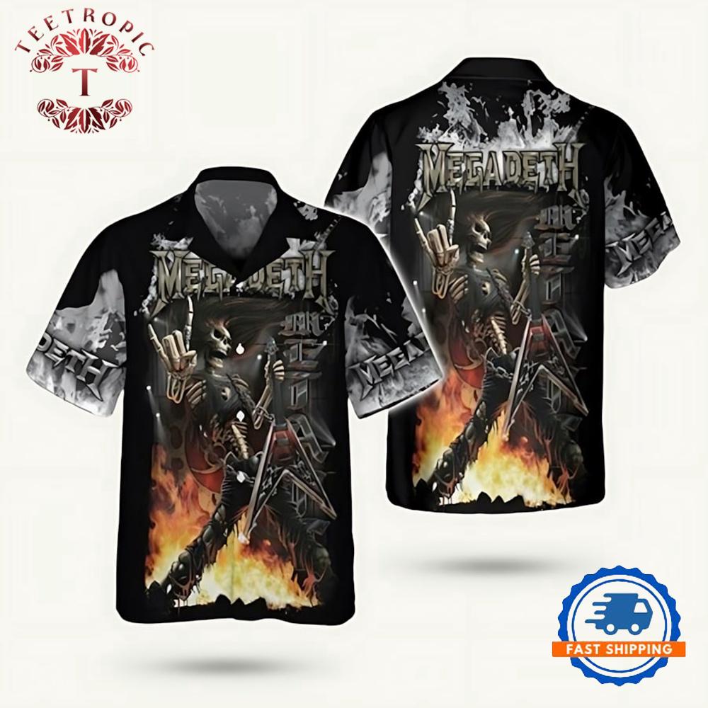 Megadeth Rock Band Symphony Of Destruction Hawaiian Shirt