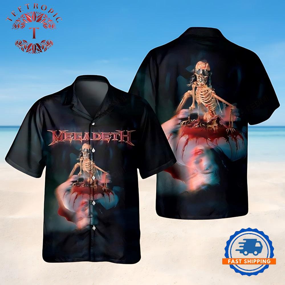 Megadeth Skeleton Symphony Hawaiian Shirt