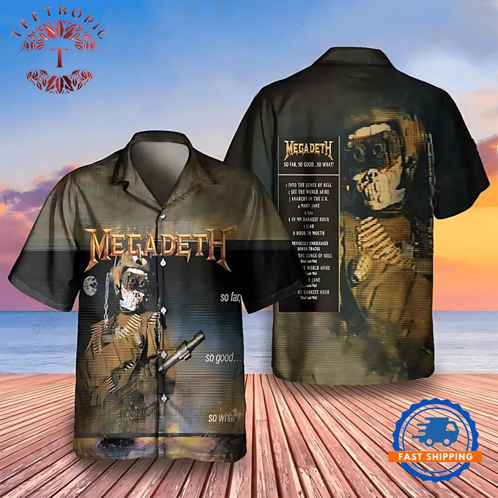 Megadeth So Far, So Good, So What! 1988 Hawaiian Shirt