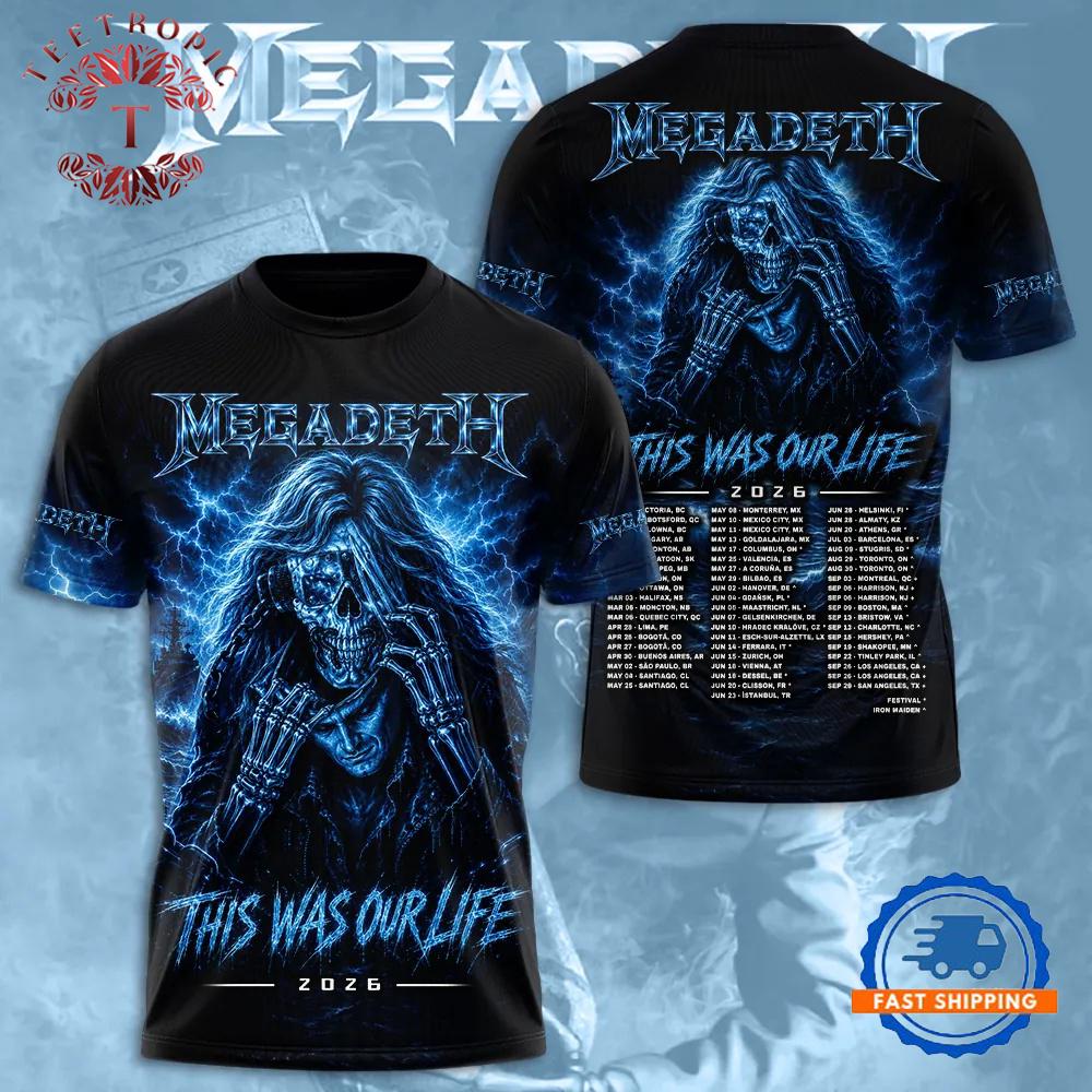 Megadeth This Was Our Life 2026 3D T Shirt