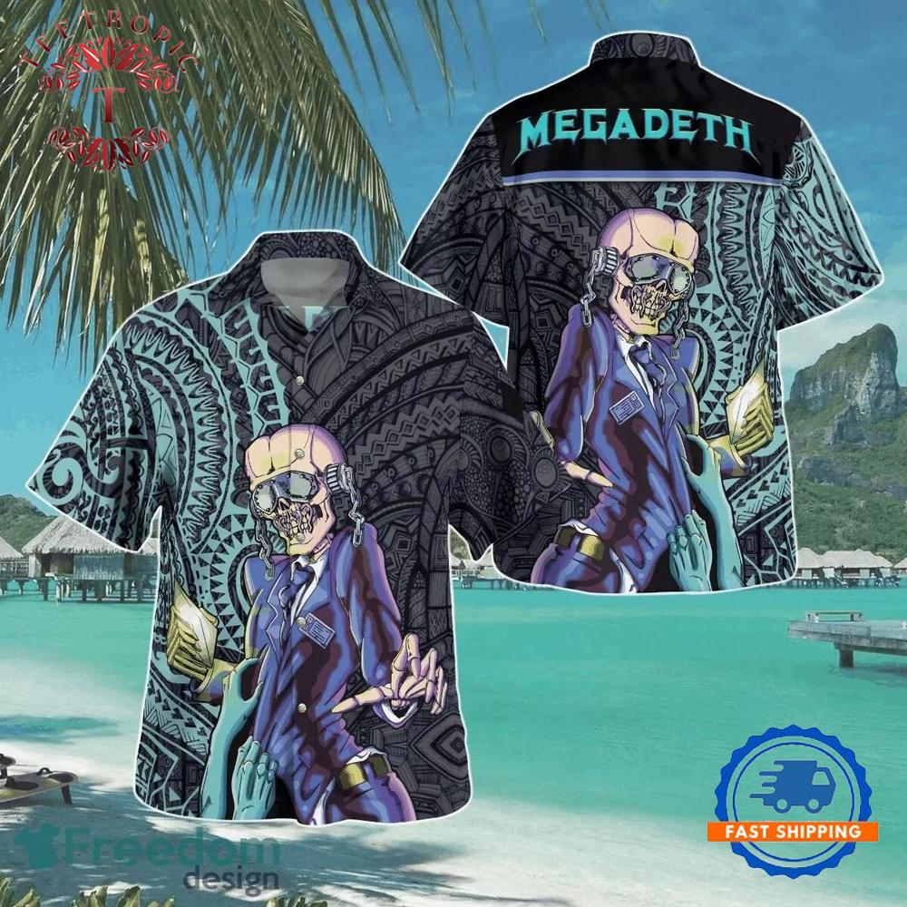 Megadeth Tribal Hawaiian 3D Print Shirt