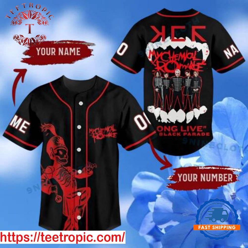 My Chemical Romance Long Live The Black Parade Personalized Baseball Jersey