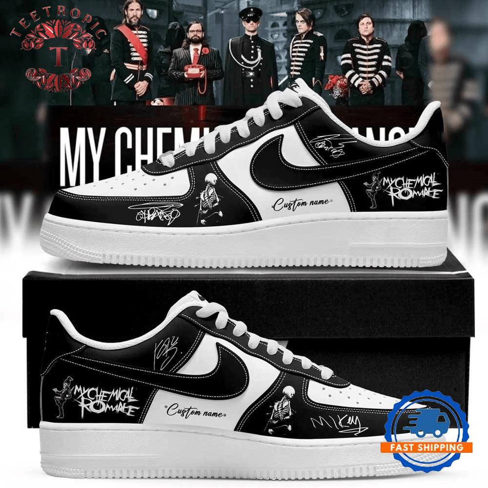 My Chemical Romance Merch Black Parade 2026 Signature Air Force 1 Shoes Sneakers