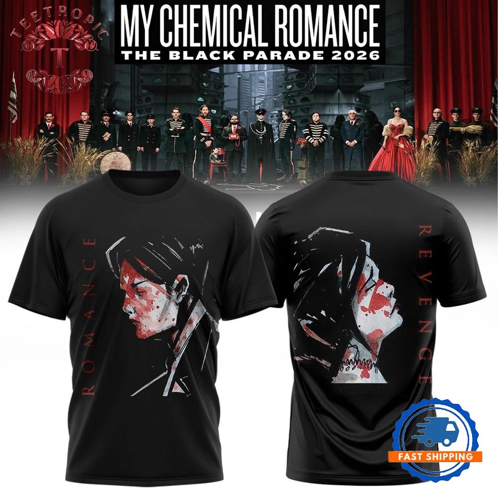 My Chemical Romance Merch The Black Parade 2026 3D Shirt