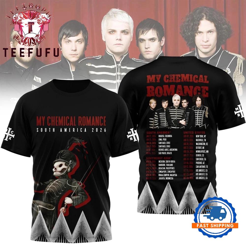 My Chemical Romance South America 2026 3D Shirt