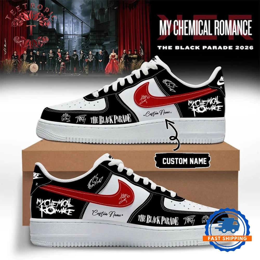 My Chemical Romance The Black Parade Signature 2026 Air Force 1 Shoes Sneakers