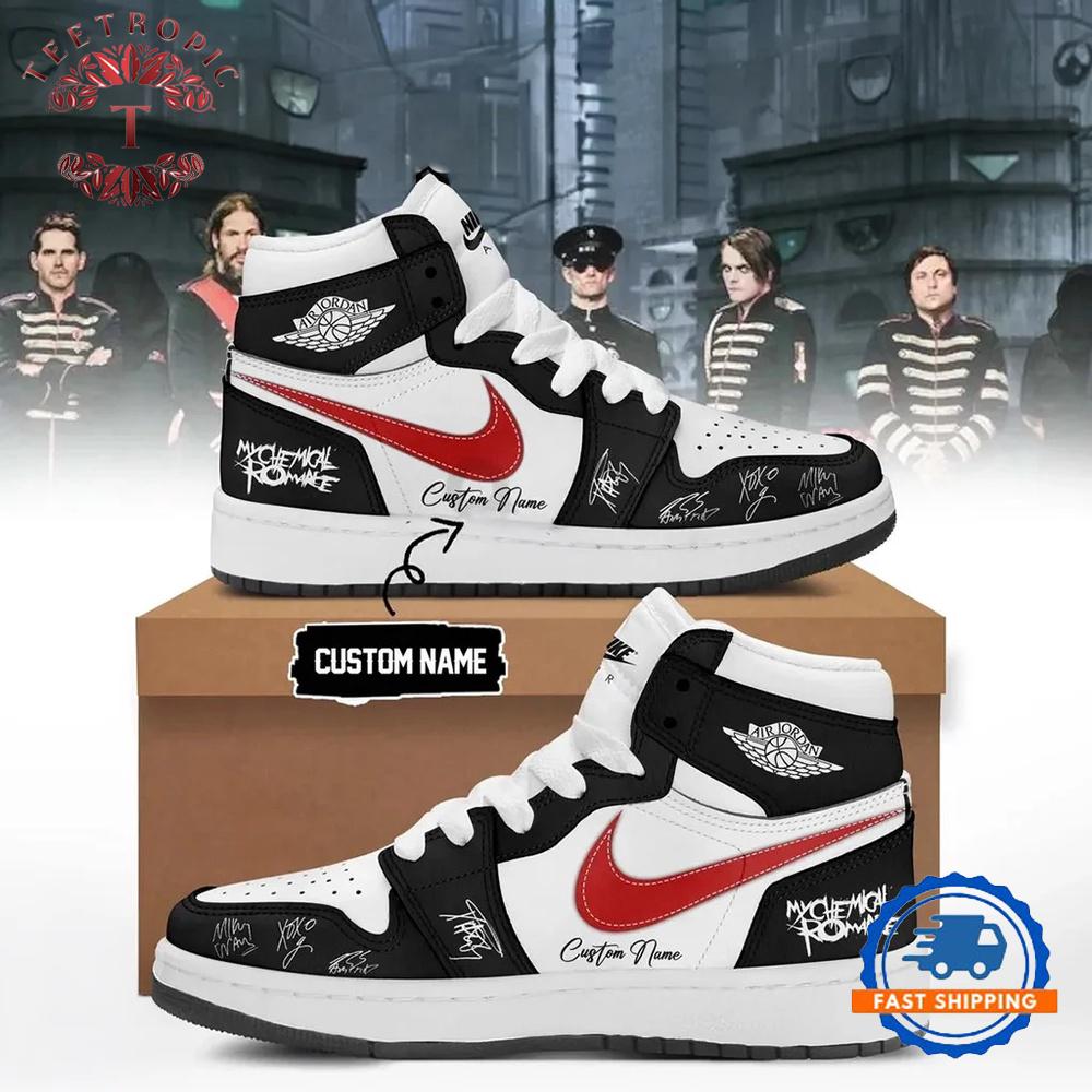 My Chemical Romance The Black Parade Signature 2026 Air Jordan 1 Hightop Shoes