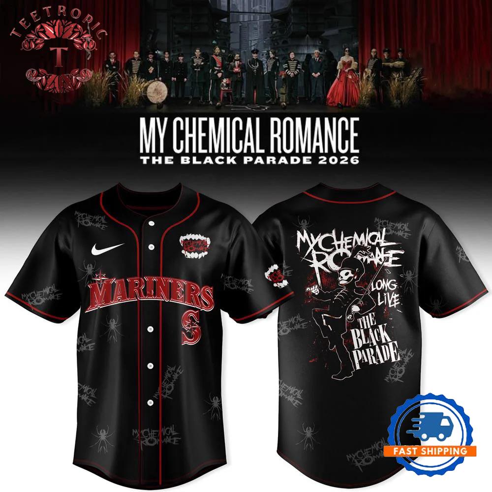 Seattle Mariners x My Chemical Romance The Black Parade 2026 Jersey