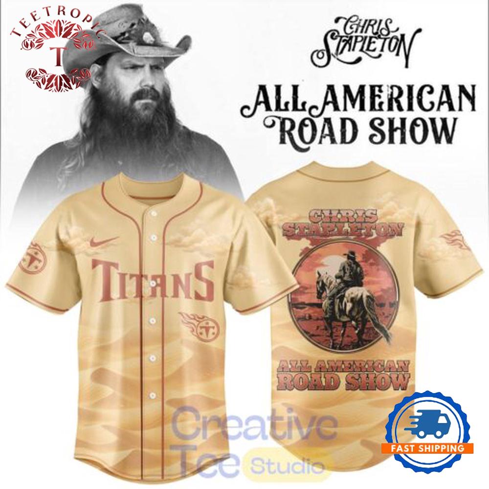 Tennessee Titans x Chris Stapleton All-American Road Show Baseball Jersey