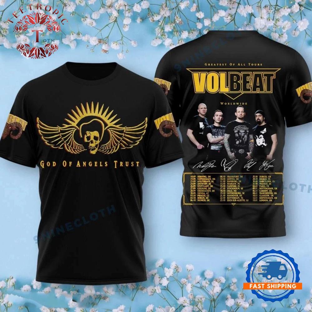 Volbeat Greatest Of All Tours Worldwide 2025 3D T Shirt