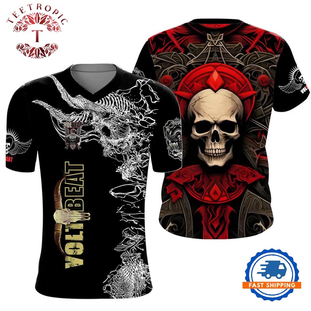 Volbeat Rock Band 3D T-Shirt