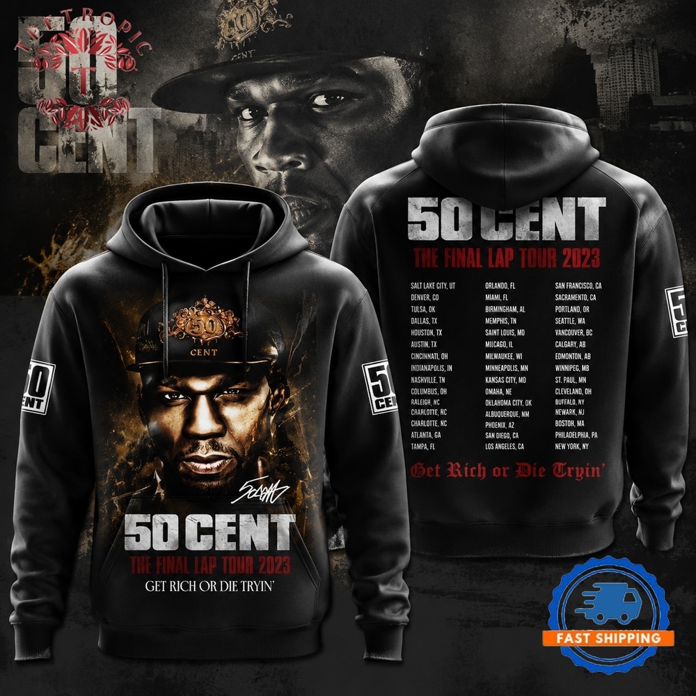 50 Cent The Final Lap Tour 3D Hoodie